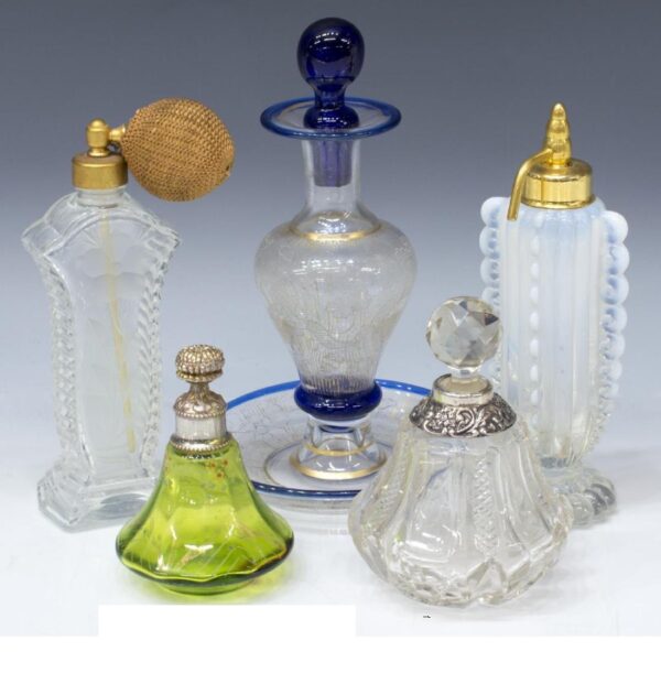 Antique Perfume Bottles Set