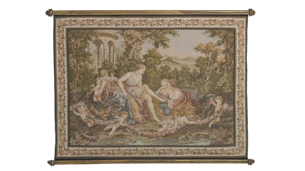 French 19th Century Tapestry Huge