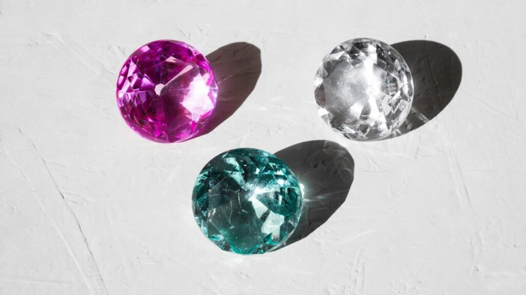 Transparent Shiny Gem Stones