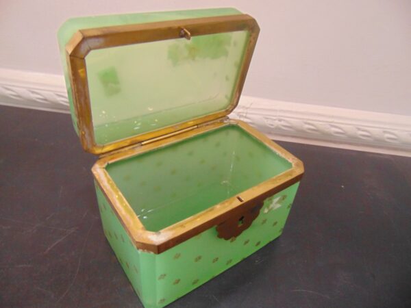 French Ormolu Opaline Casket Box