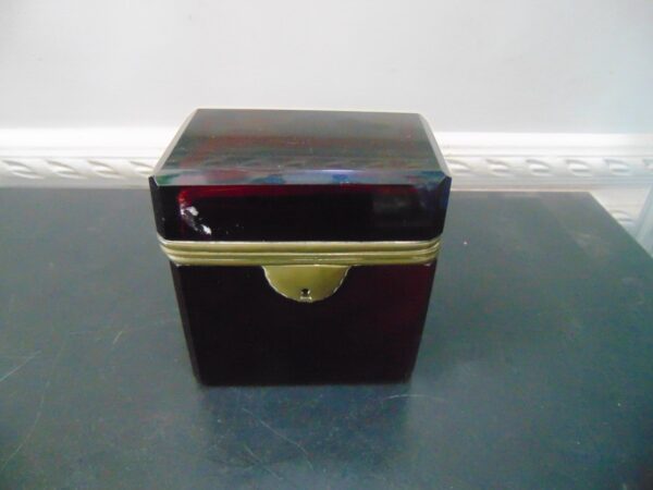 French Ormolu Glass Casket Box