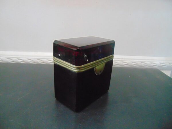 French Ormolu Glass Casket Box