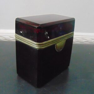 French Ormolu Glass Casket Box