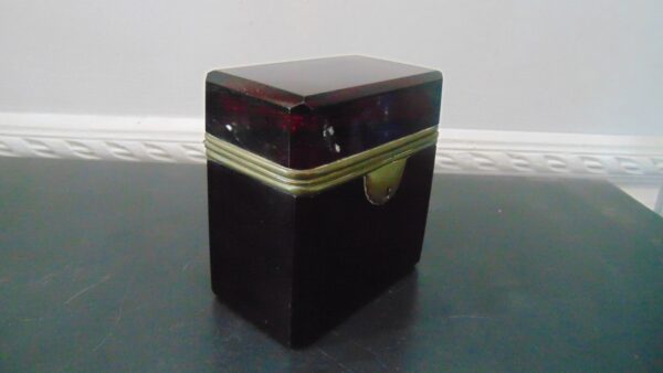 French Ormolu Glass Casket Box