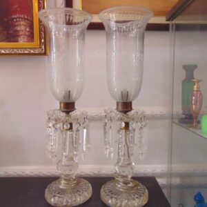 Cut Glass Candle stand Candelabra