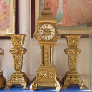 Antique British Clock Set