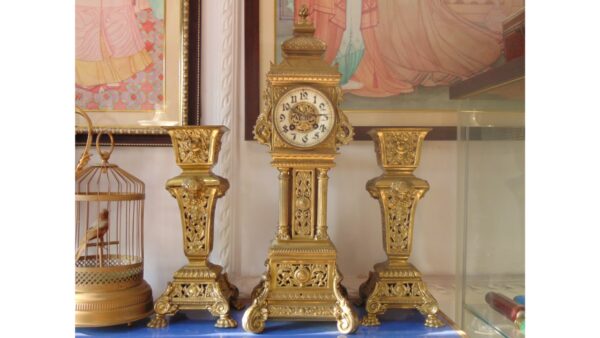 Antique British Clock Set