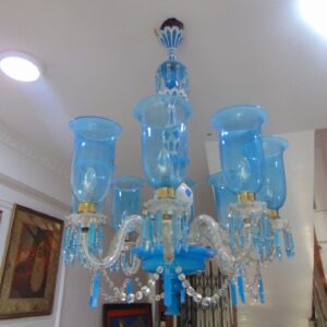 Blue Bohemian Baccarat Chandelier