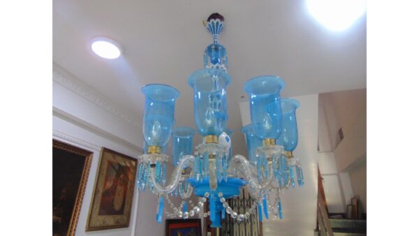 Blue Bohemian Baccarat Chandelier