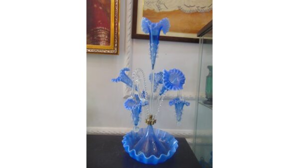 Blue Victorian Epergne