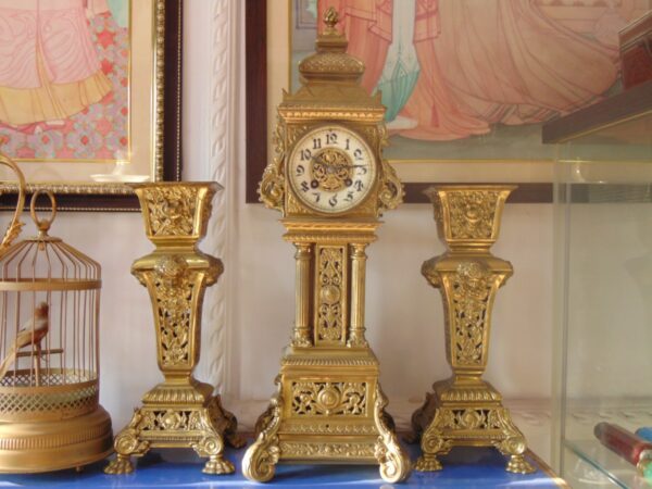 Antique British Clock Set