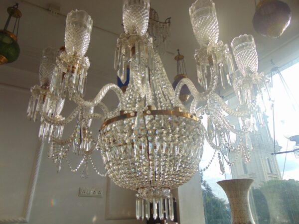 Cut Glass Chandelier