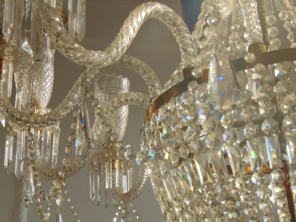 Cut Glass Chandelier