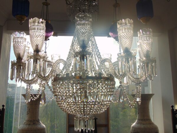 Cut Glass Chandelier