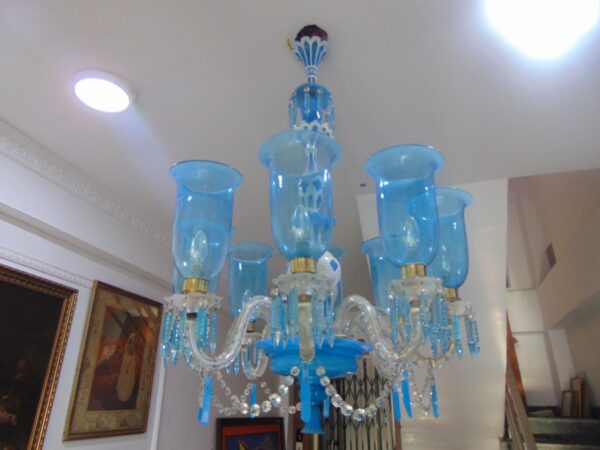 Blue Bohemian Baccarat Chandelier