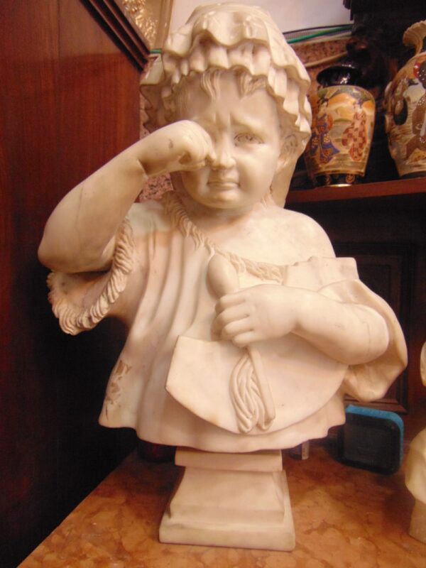 Crying Baby Marble Bust