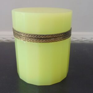 Lemon colored French Opaline Box